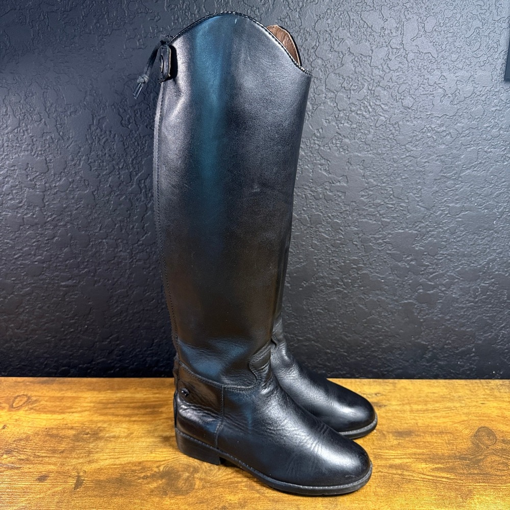 Dublin Narrow Calf Leather Equestrian Tall Riding Boots Black Women Size 5